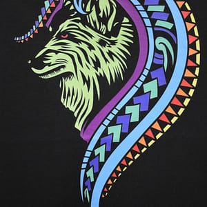 Color Tribal Wolf T-Shirts